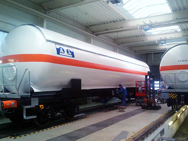 Железнодорожные цистерны для перевозки сжиженного газа