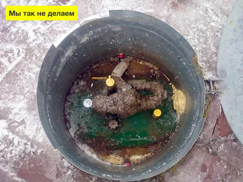 Неправильное утепление редуктора